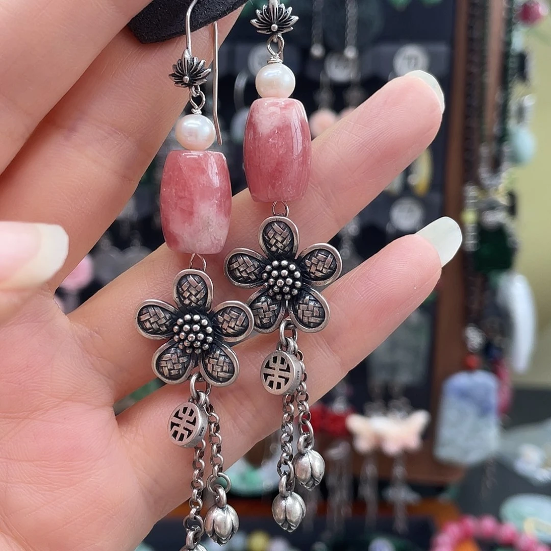 菱锰矿（红纹石）银S925镶嵌247hhnhhh你****城