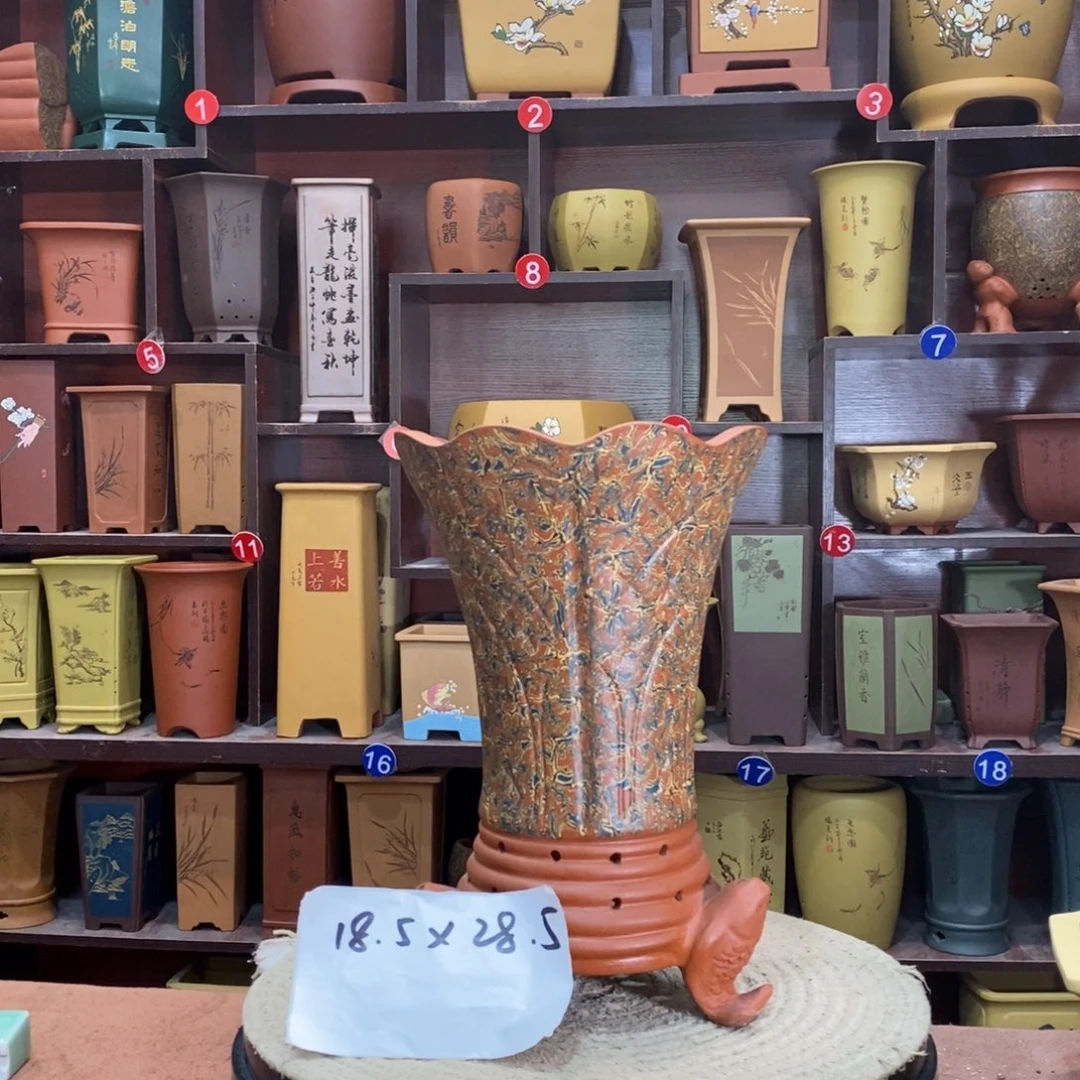 紫砂艺术紫砂花盆