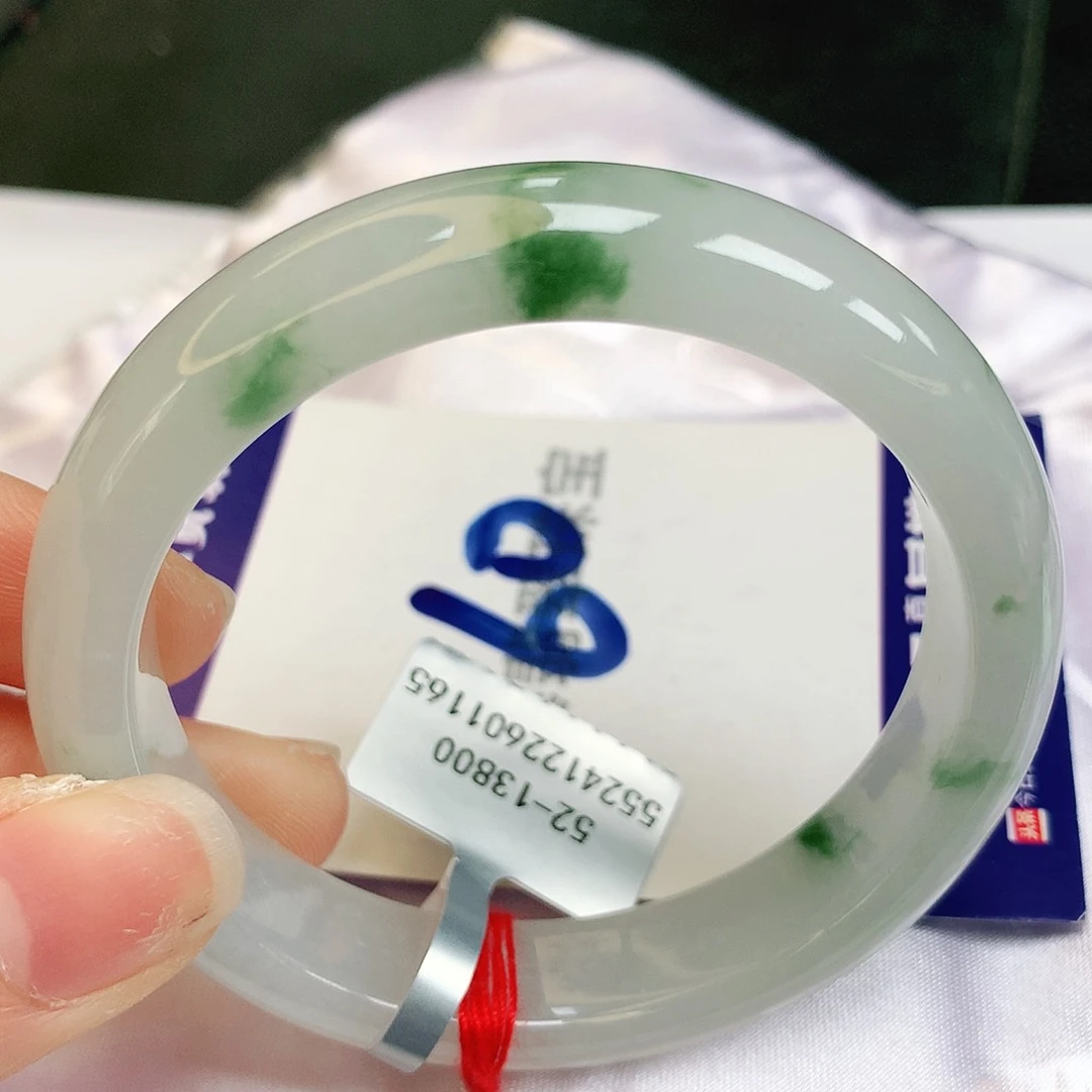 翡翠手镯未镶嵌素*缅甸天然a货翡翠