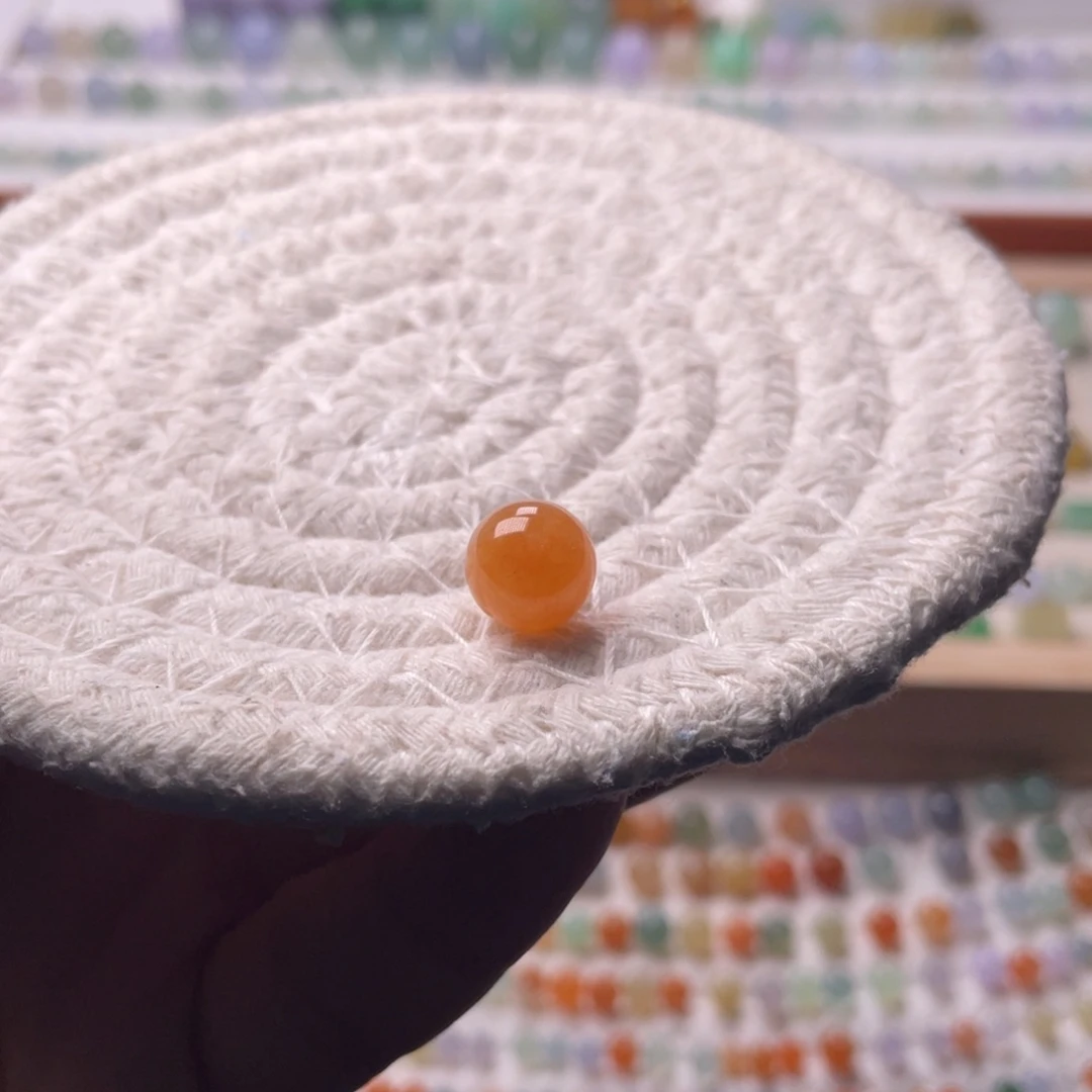 未镶嵌手链翡翠西柚色卡9.3西柚色