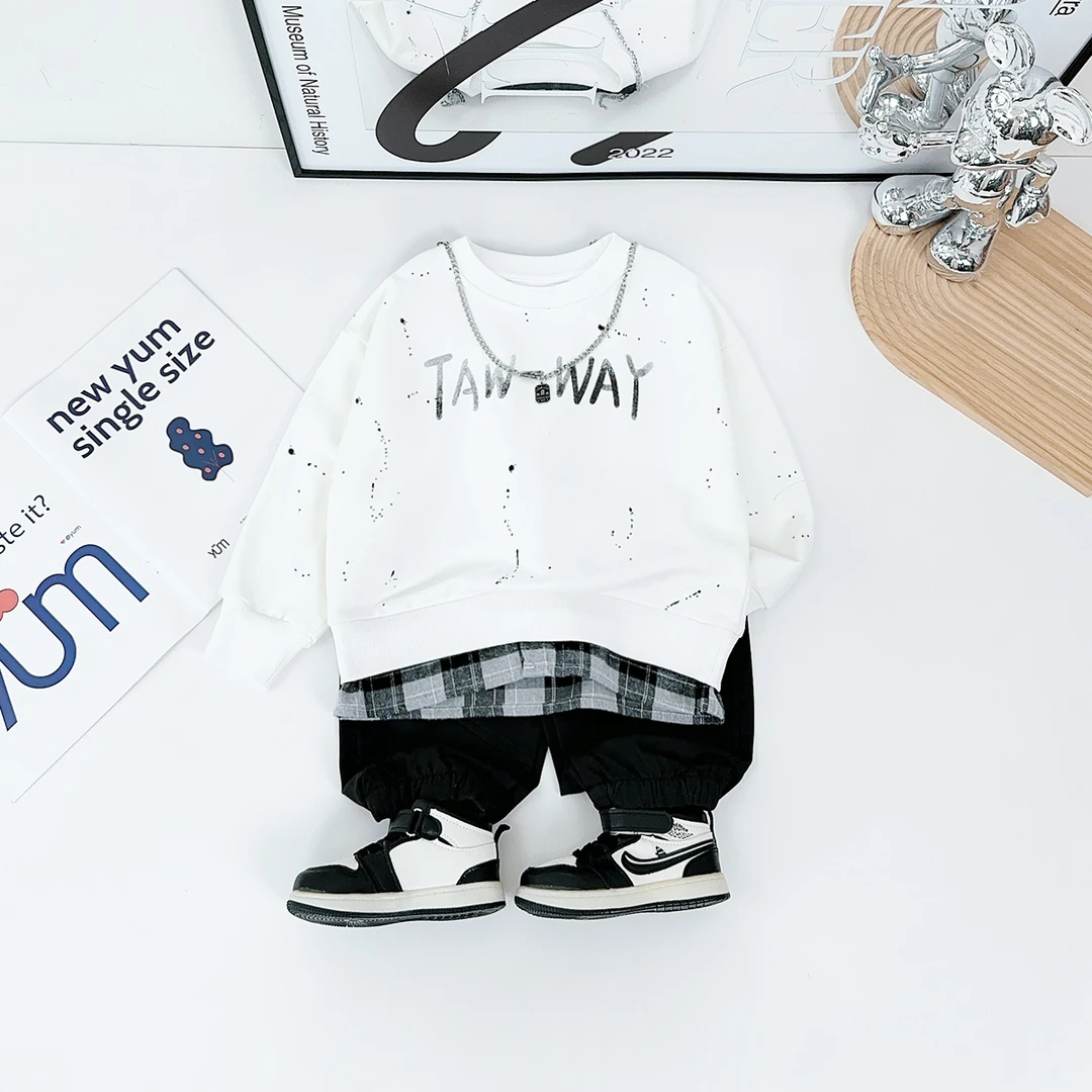 儿童卫衣长袖2025新款春装男童春秋上衣潮 HZ25011 悠悠童话童装