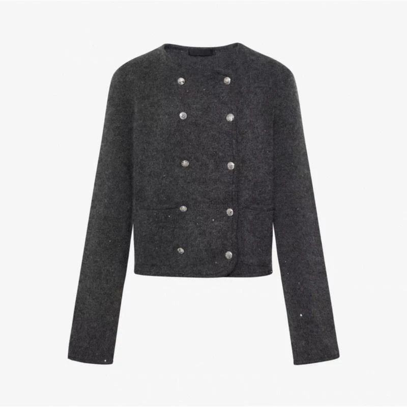 秋季新款短款气质长袖针织衫（25M4541）181