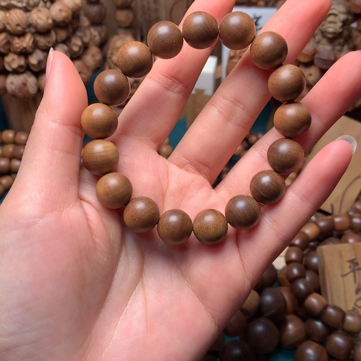 檀香木手串/手链老山檀香1.2横纹