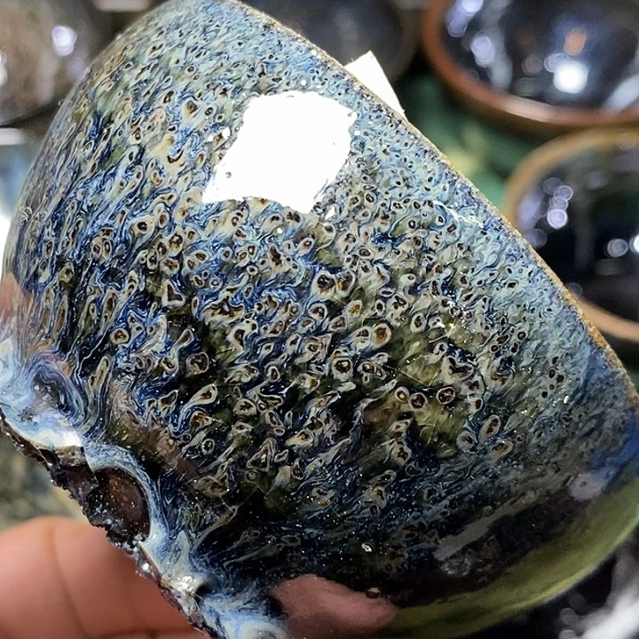 茶盏8.4粘足 局部小玻璃心健健康康