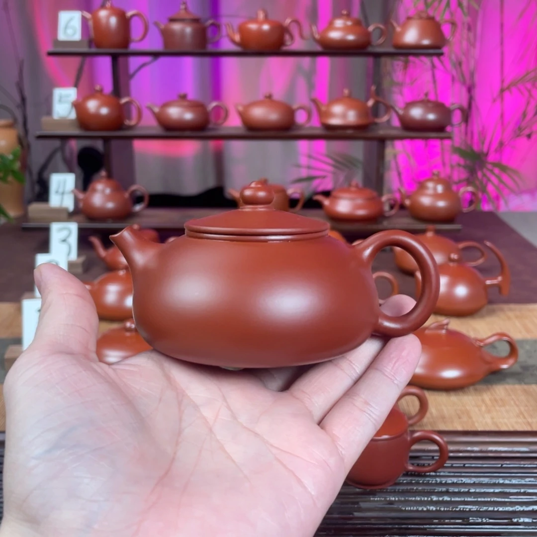 白***小茶壶紫砂精工寒江180cc