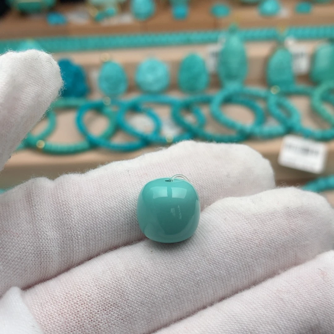 绿松石未镶嵌珠宝奇石12.5mm