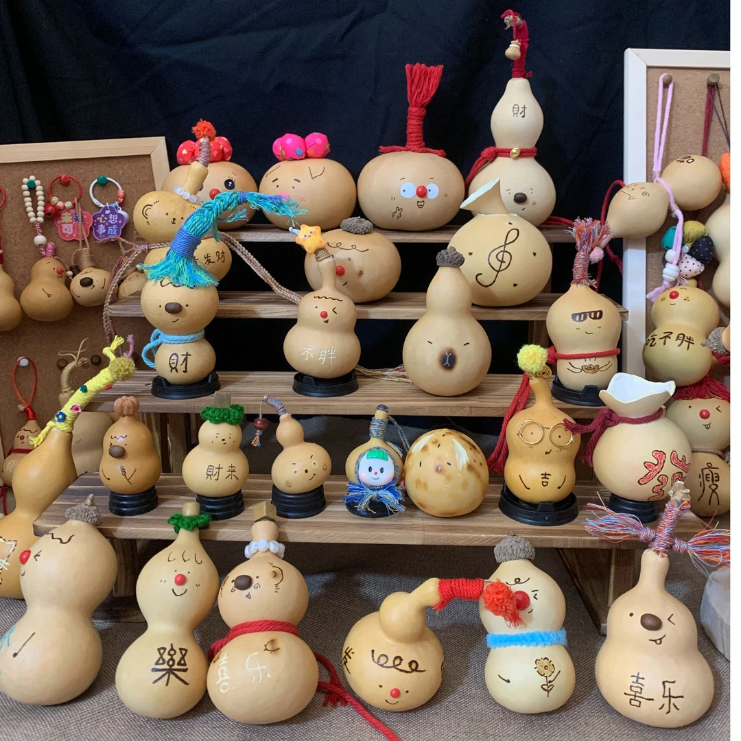 文玩葫芦车挂包挂钥匙挂件摆件手把件手工制作拨浪鼓解压一物一拍