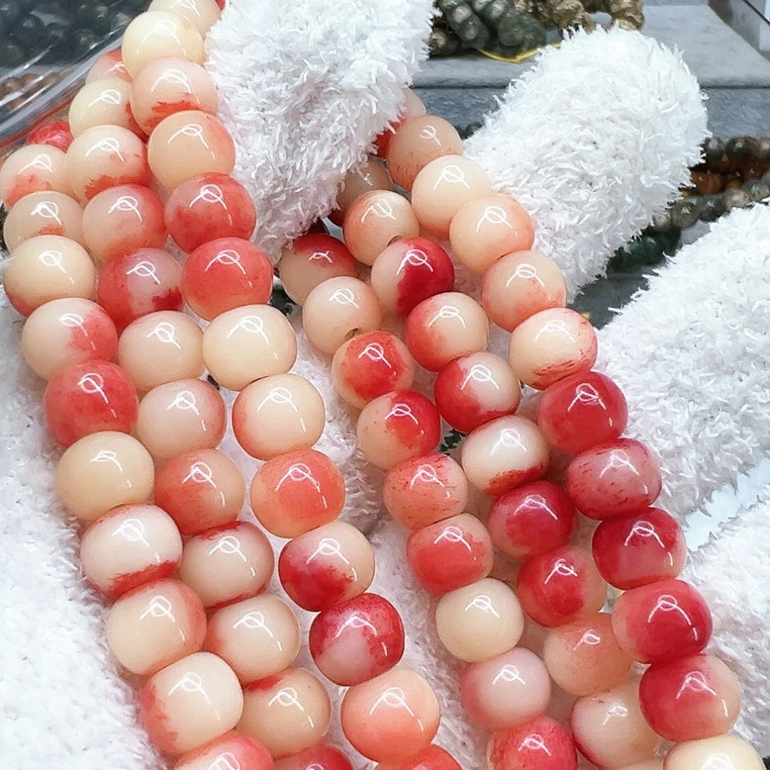 其他驼骨89驼骨苹果珠10×8-108有粽裂