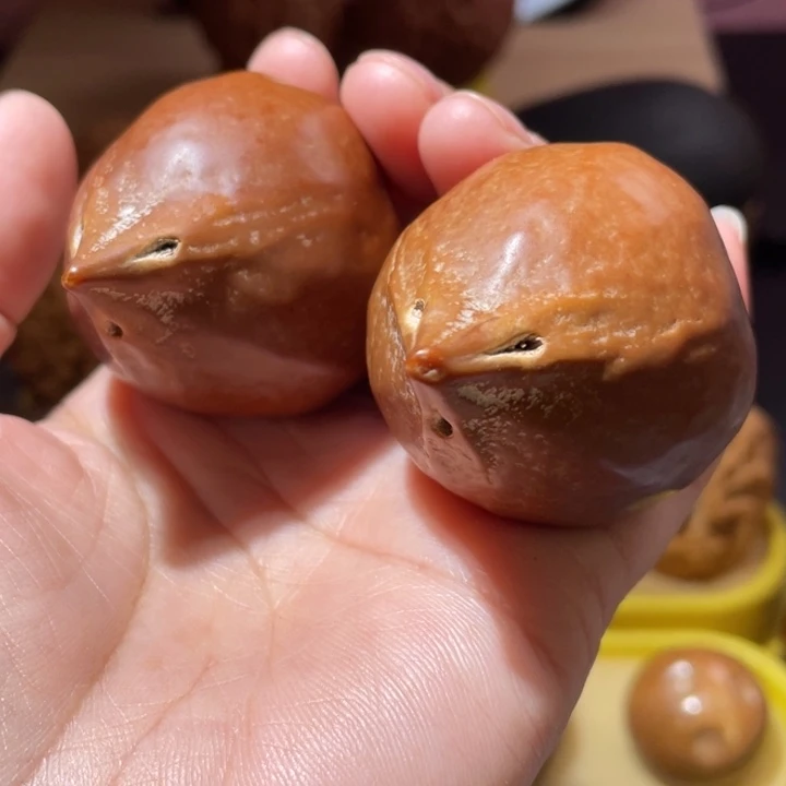 桃核把件橄榄核大肚大尺