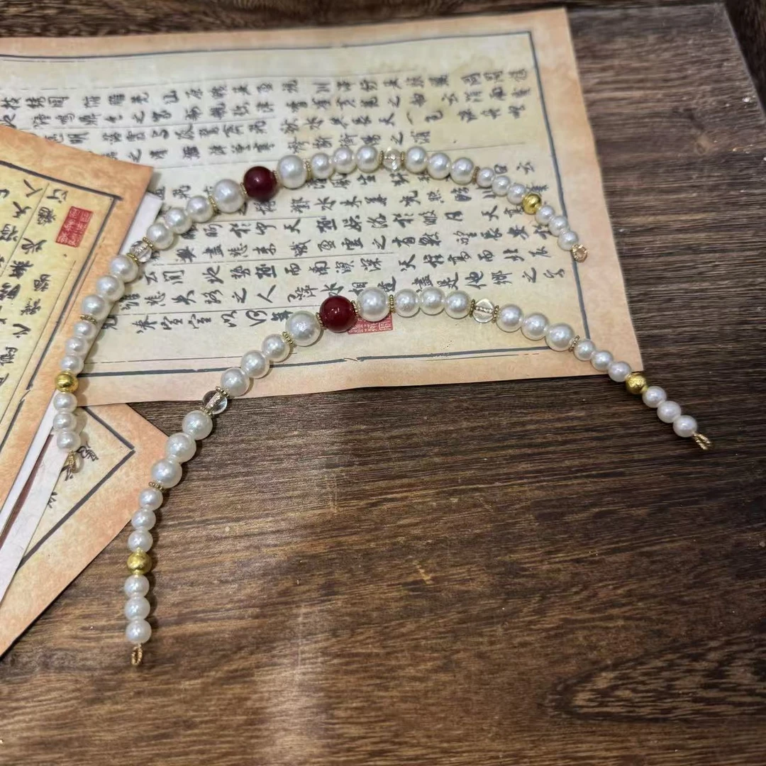 加长珍珠棒两只。前尘梦古风汉服配饰