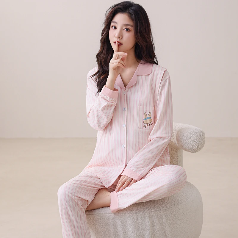 春秋季月子服夏季产后薄款孕妇睡衣产妇待产哺乳喂奶家居服