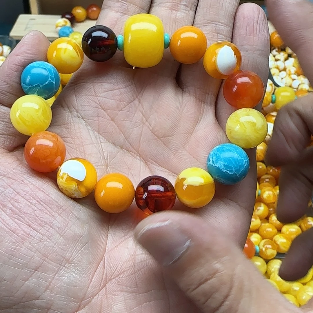慧***无非金属多宝色手串一条搭配