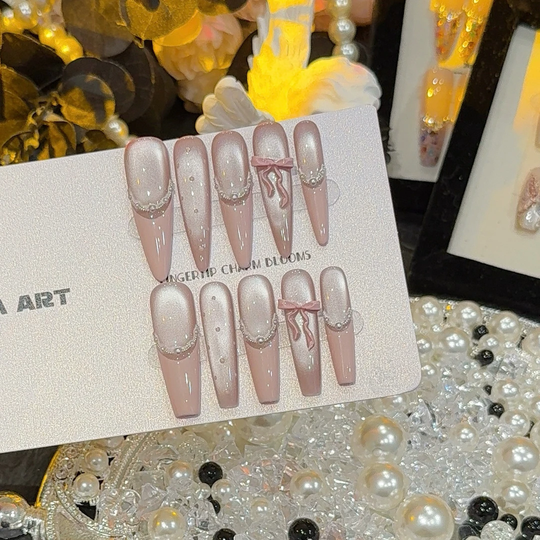 【巴洛克】纯手工光疗穿戴甲2025新款高级感轻奢美甲