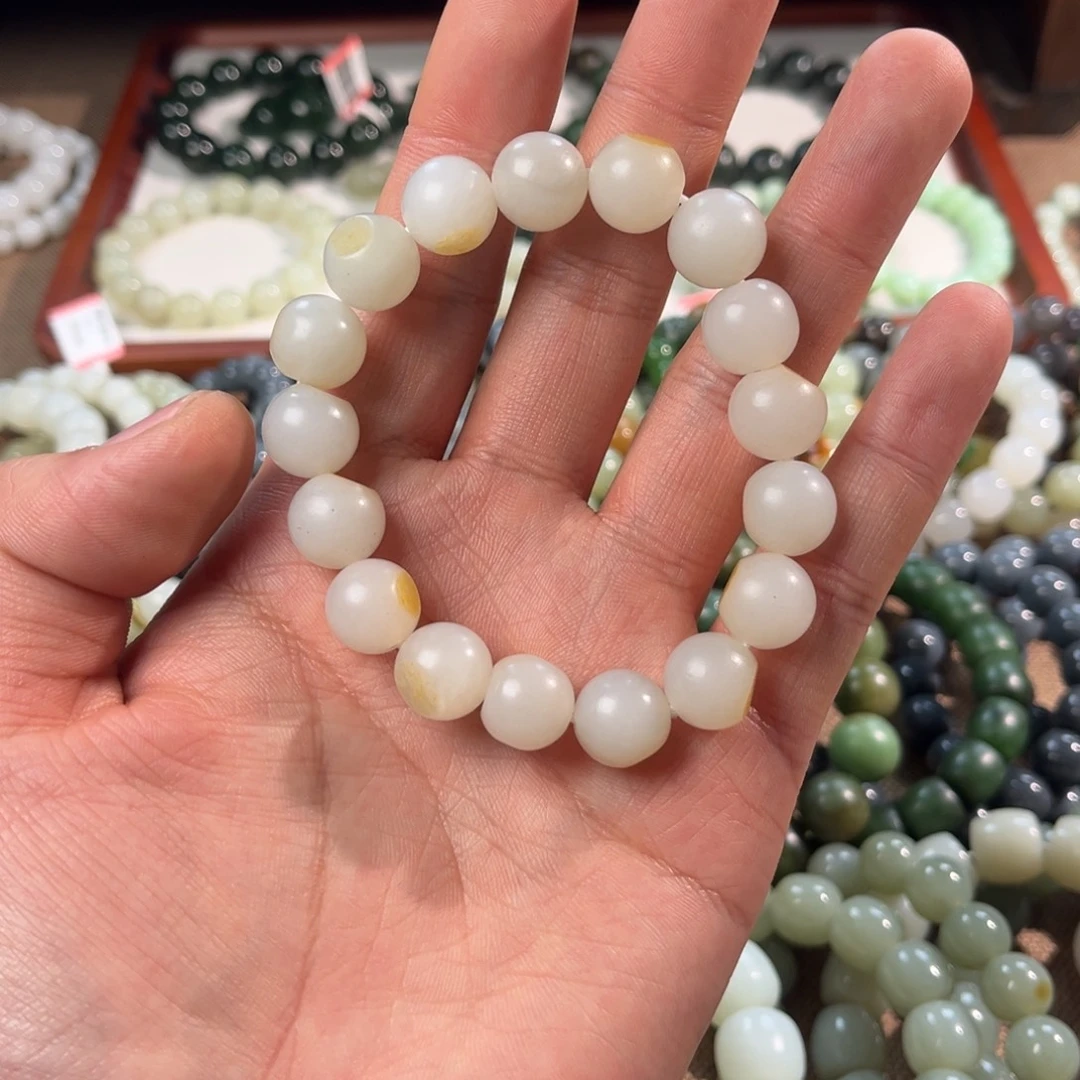 和田玉未镶嵌手链拍一发一