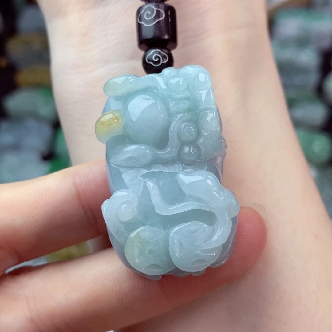 翡翠未镶嵌颈饰天然