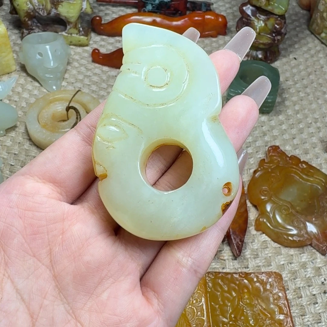 白玉菩提吊坠挂件