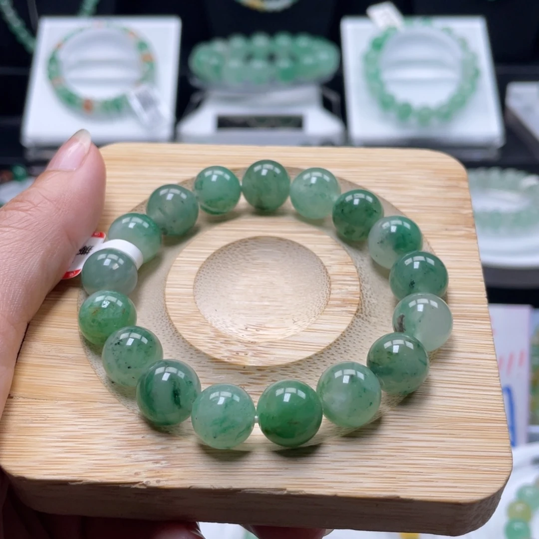 石英质玉（非洲翠）未镶嵌手串卡12，福利