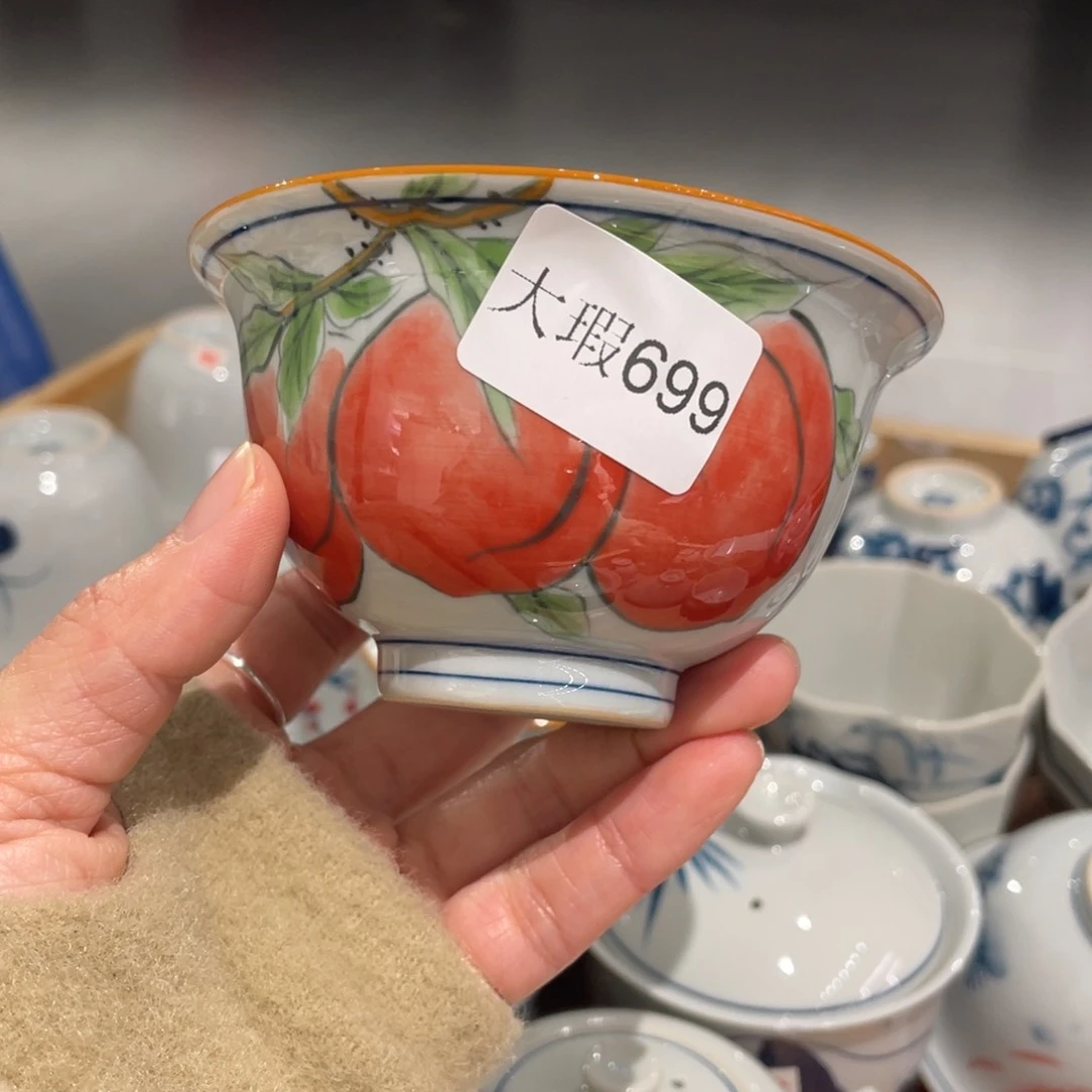 有瑕釉下彩纯手绘