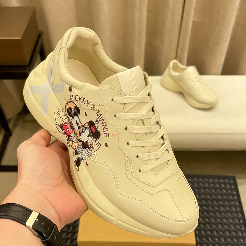 SCAVIOLA米奇高端潮牌老爹鞋男款米老鼠欧货高级感2025百搭运动鞋