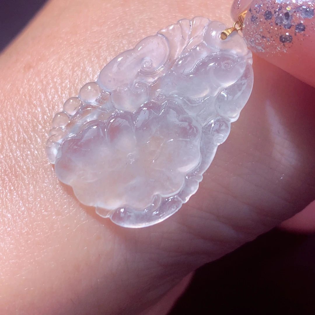 定制翡翠18K金镶嵌翡翠