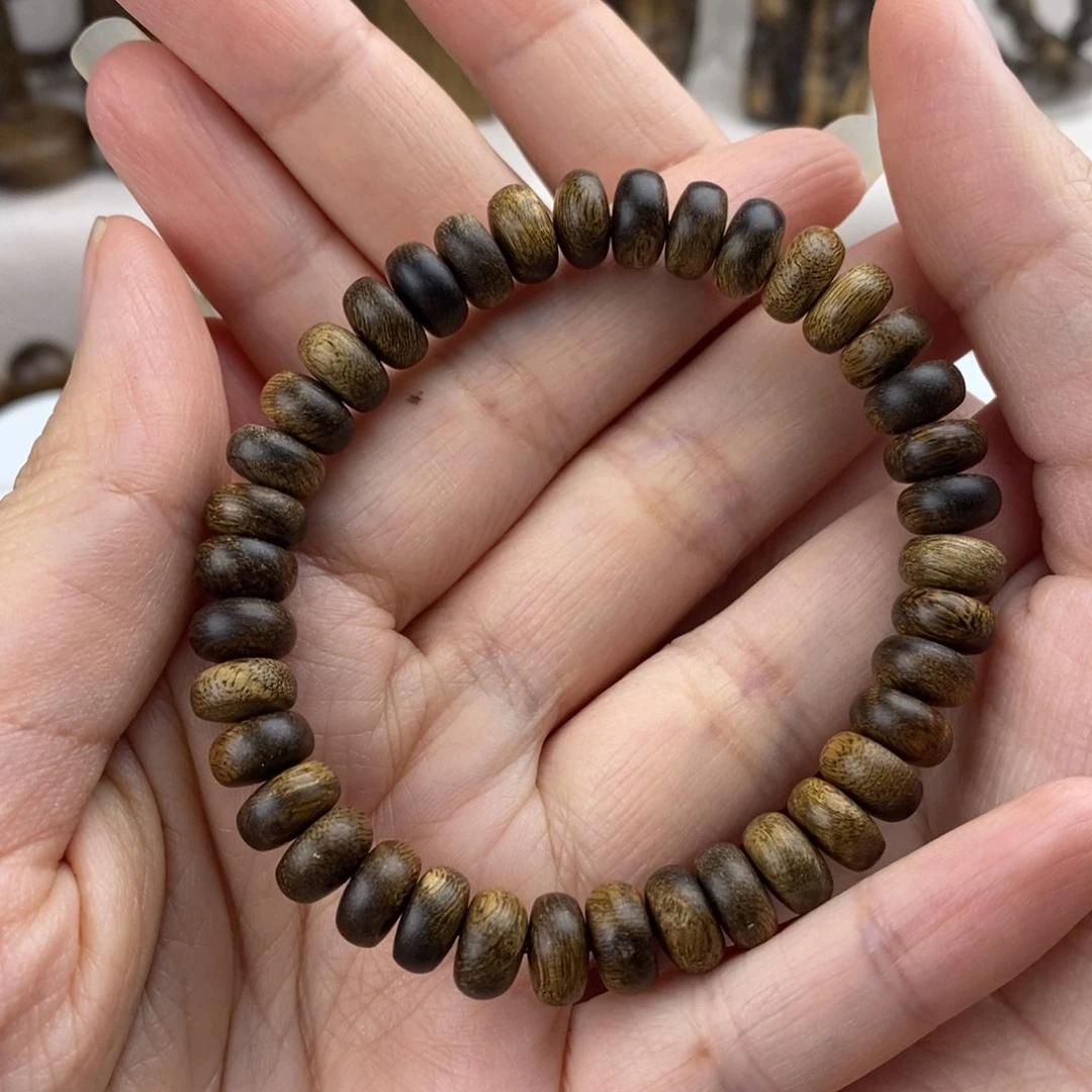 沉香手串极*白越南芽庄白奇楠