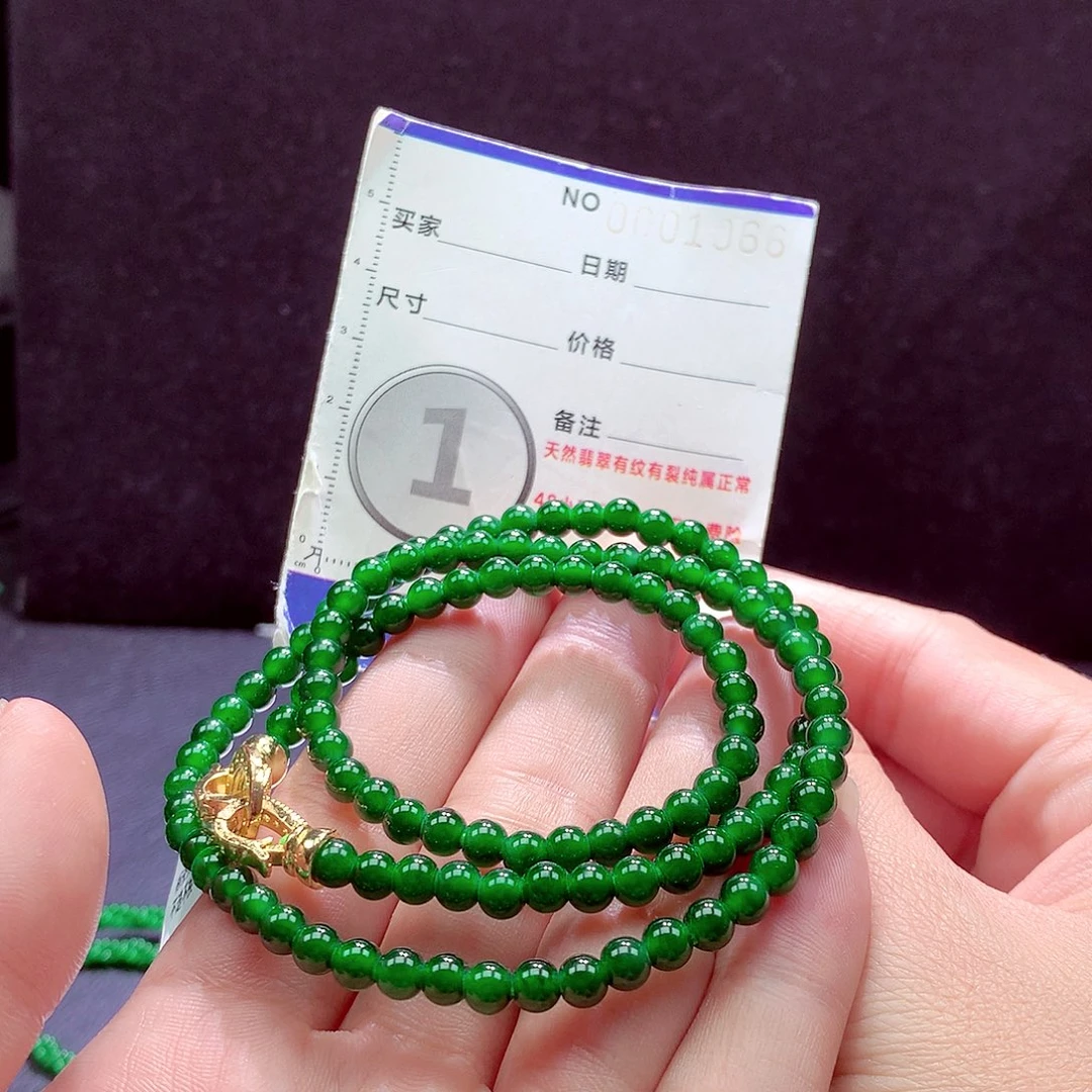 翡翠未镶嵌手链项链
