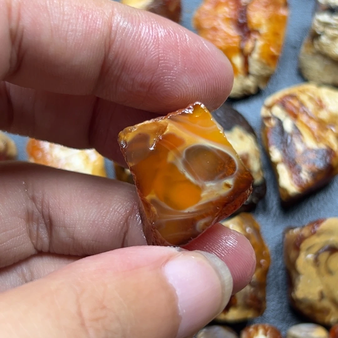 定制琥珀未镶嵌琥珀蜜蜡原石定制