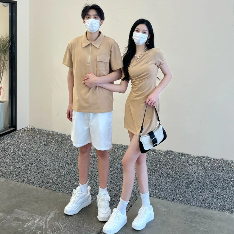 2024年新款春夏针织衫连衣裙田园街头不规则套头女连衣裙