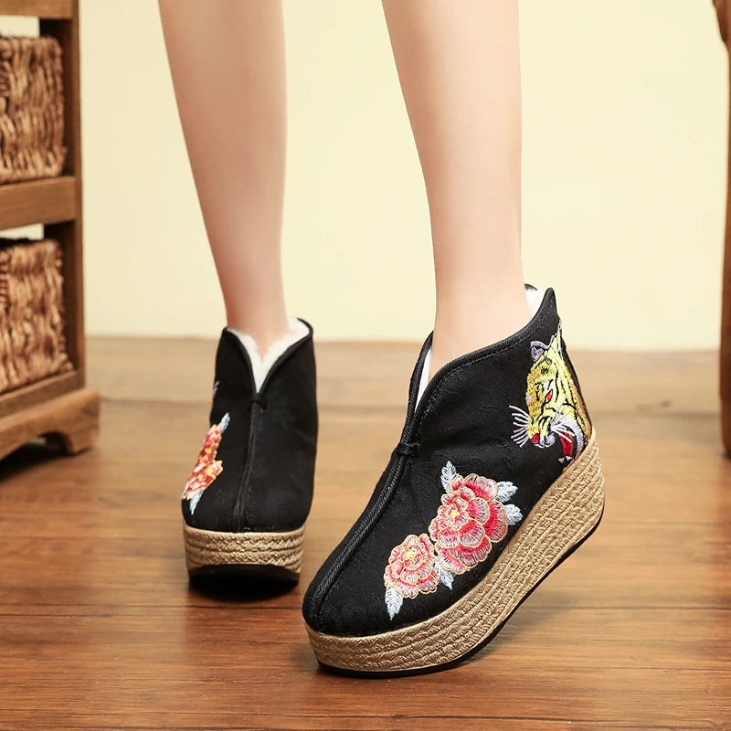 第三代底  1618-22进口长毛绒加绒加厚女棉靴高帮