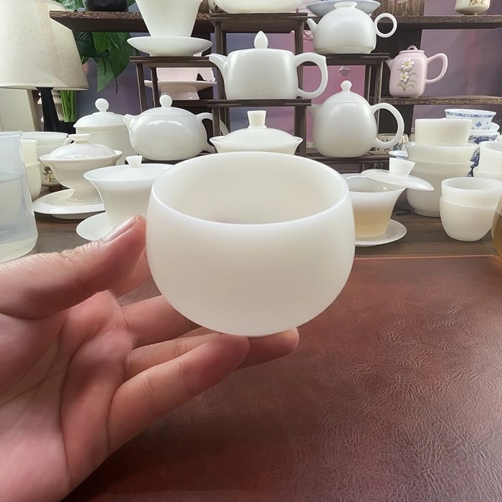 安全装：隐唐窑/璞玉素烧170ml罗汉主人杯