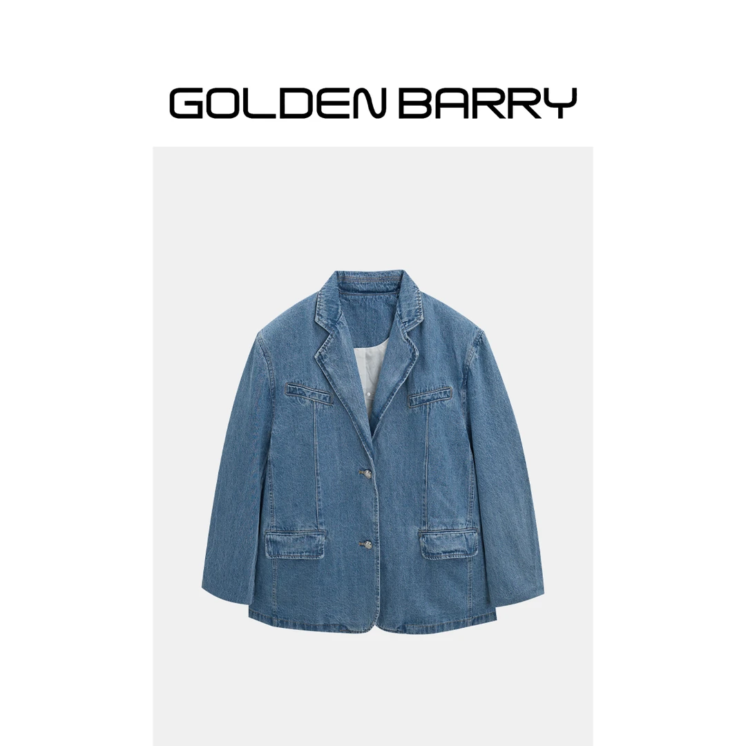 GOLDENBARRY【年终孤品】120070气质牛仔外套