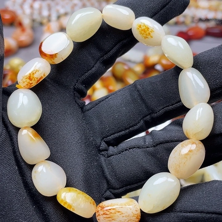 和田玉未镶嵌手链