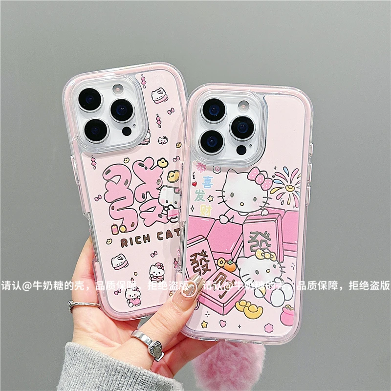 炫彩镜面适用苹果17/iPhone/华为荣耀/OPPO/VIVO/小米/手机壳爆款