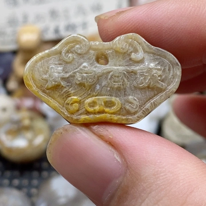 颈饰未镶嵌硅化珊瑚（珊瑚玉）小