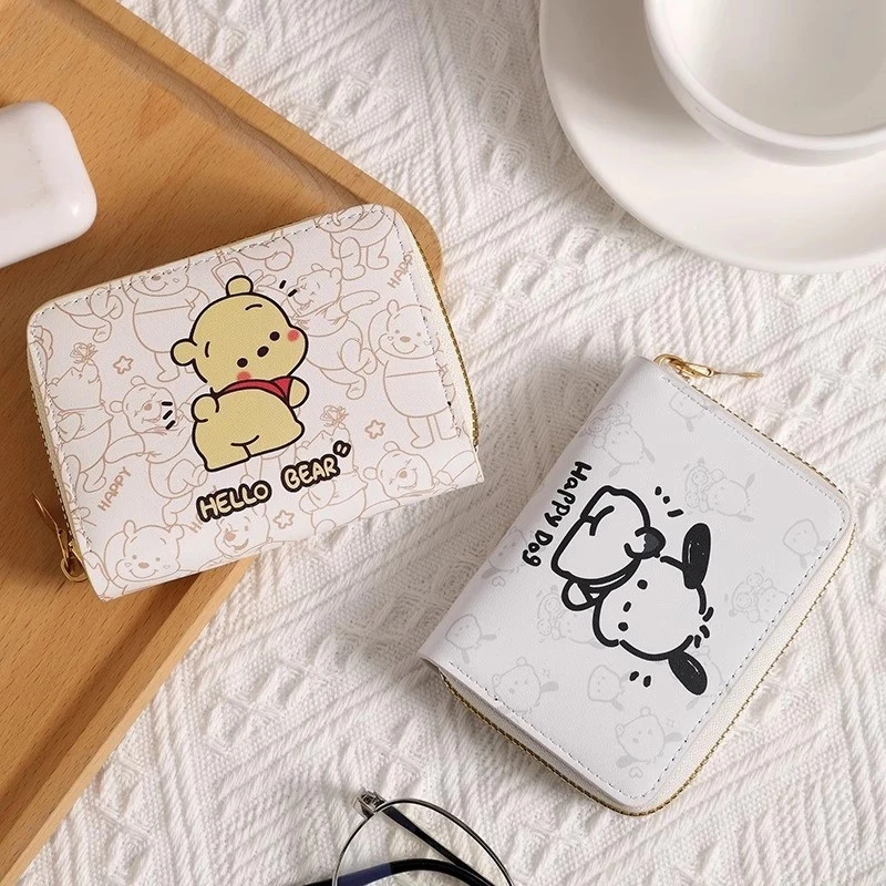 可爱帕恰狗卡通卡包女款大容量多卡位便携小巧驾驶证件收纳零钱包