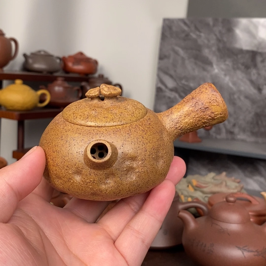 茶壶紫砂段泥横把唐羽供春