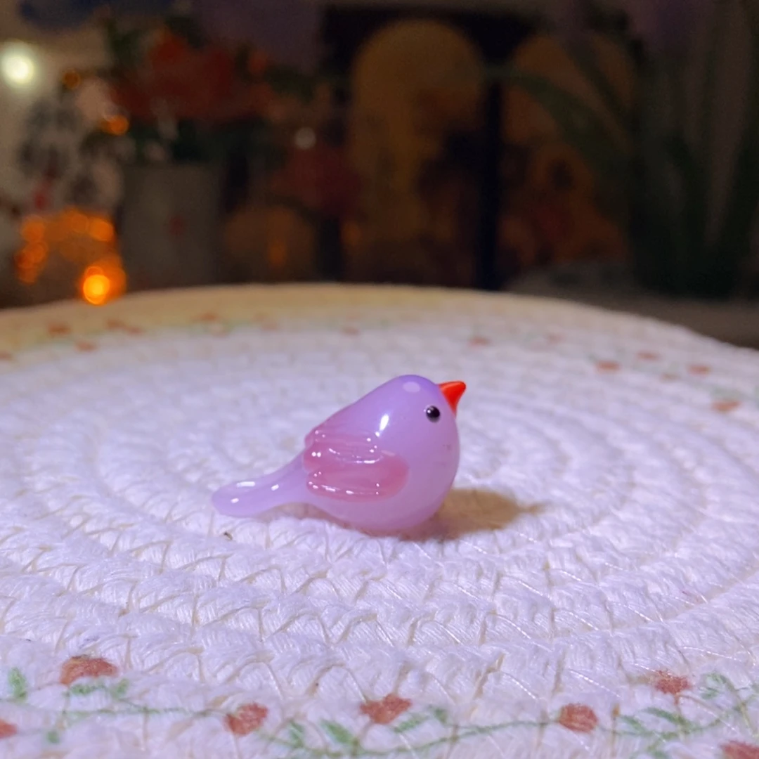 琉璃手工艺品小鸟