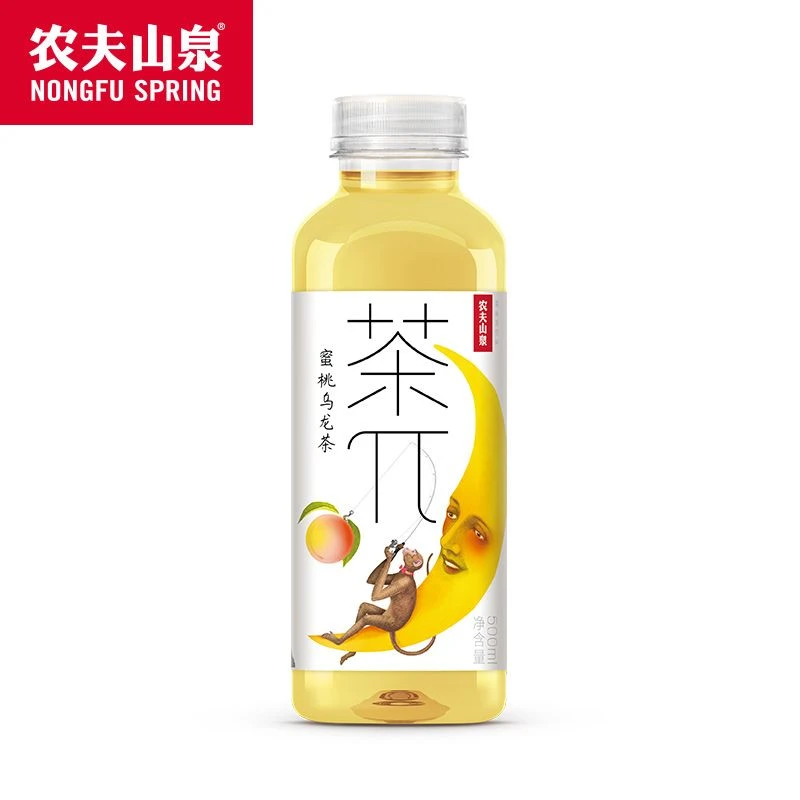 【茶饮料】农夫山泉 茶π 蜜桃乌龙茶 500ml/瓶