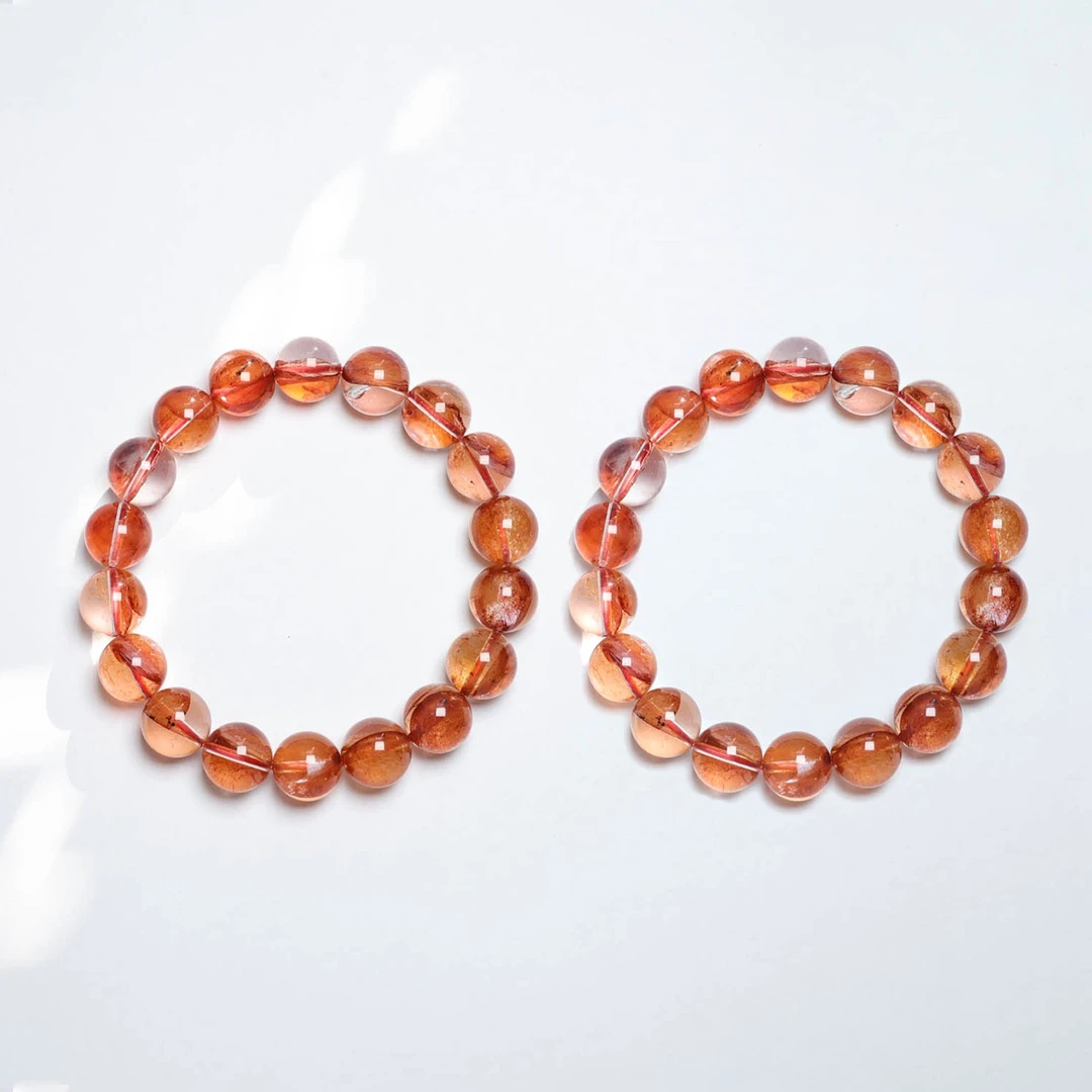 晶匠天然糖纸胶花手串12mm+多样性发一