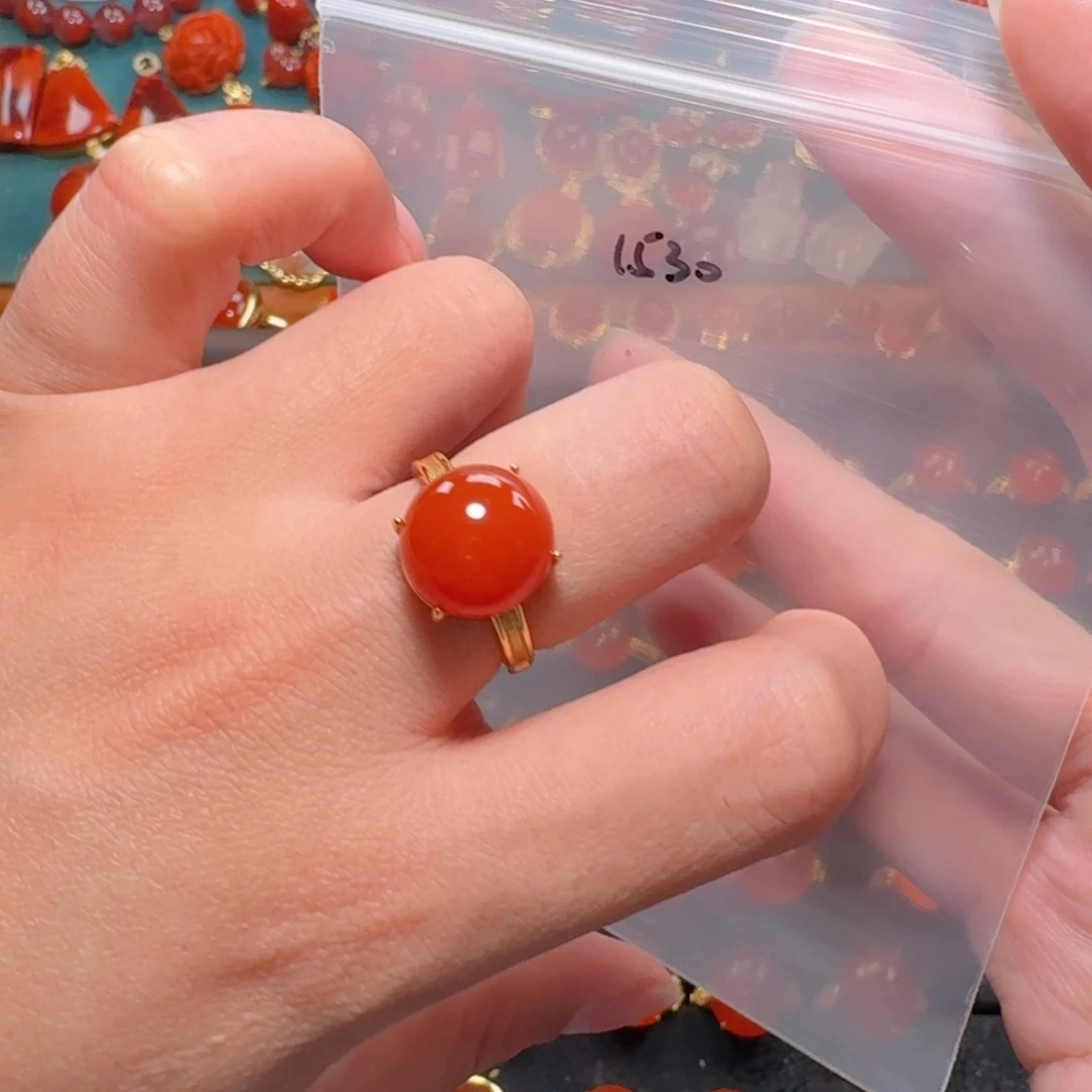 南红玛瑙南红银S925镶嵌