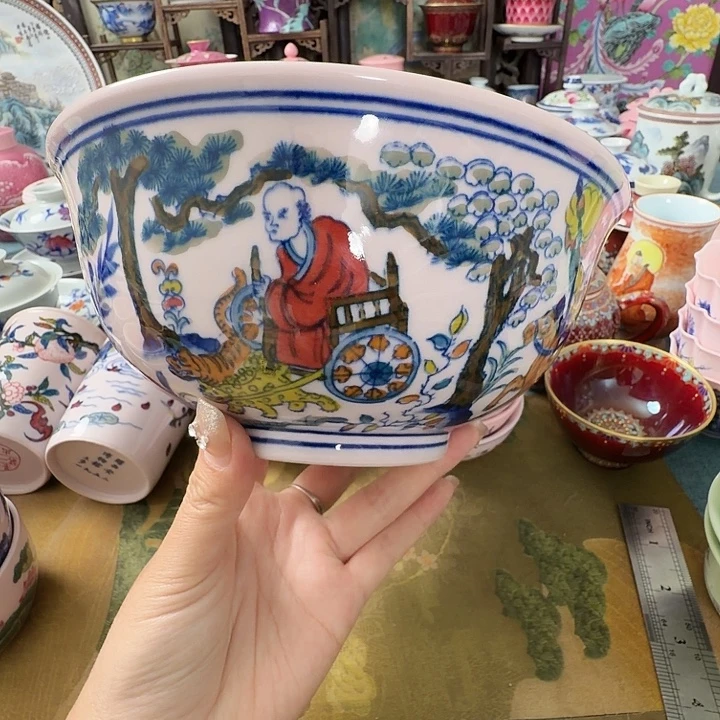粒***麻摆件瓷景德镇陶瓷