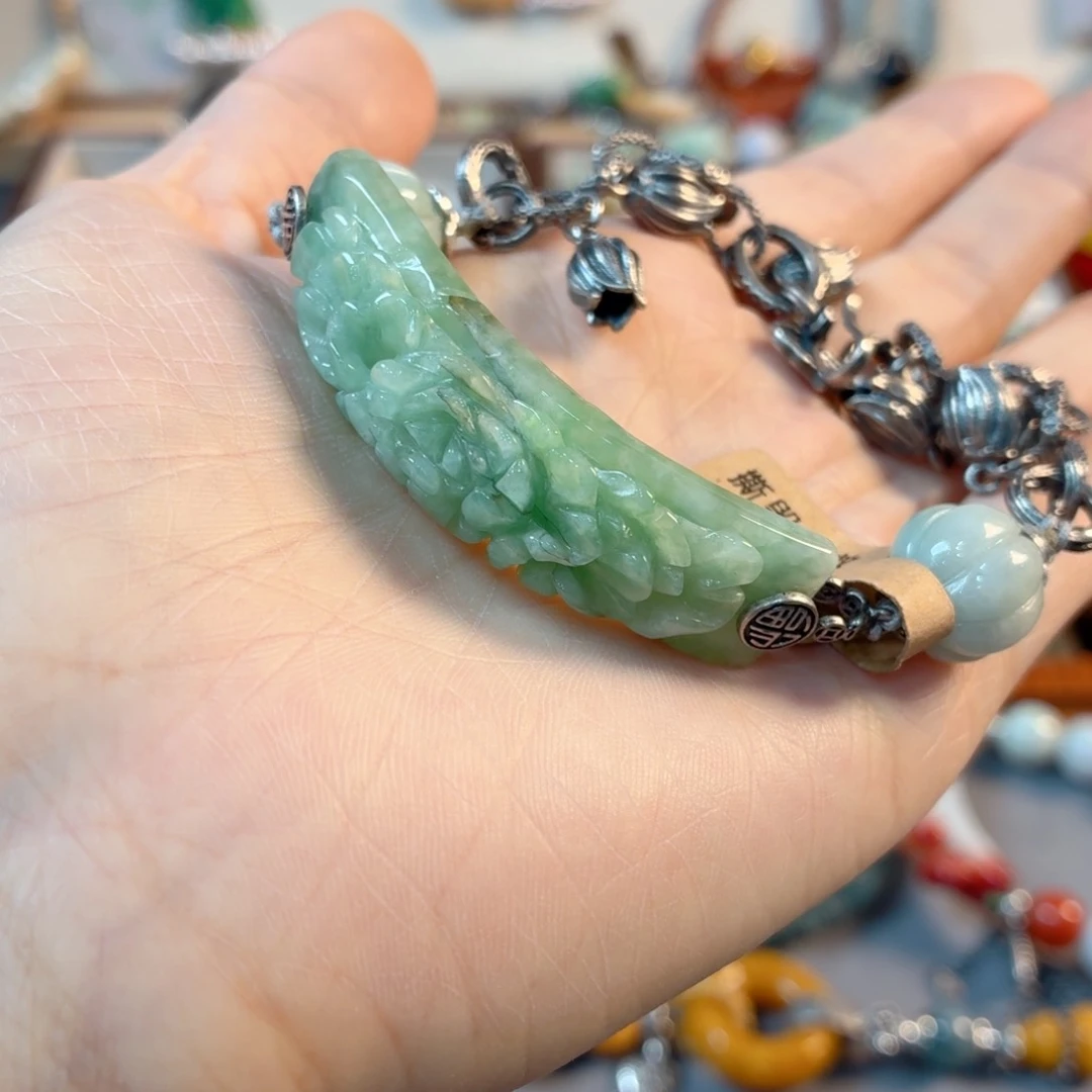 未镶嵌手链翡翠葉*?手串