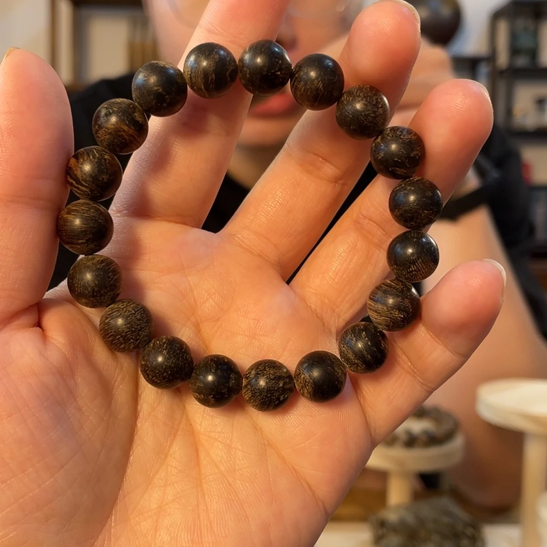 沉香手串密支那13g,10mm