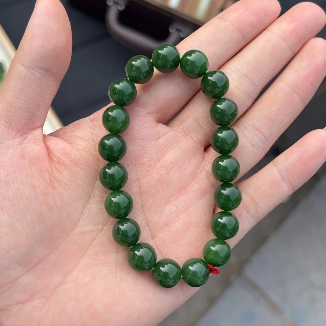 手链未镶嵌和田玉（碧玉）