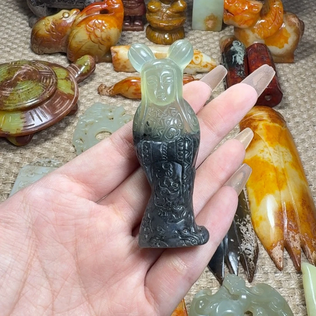 白玉菩提吊坠挂件
