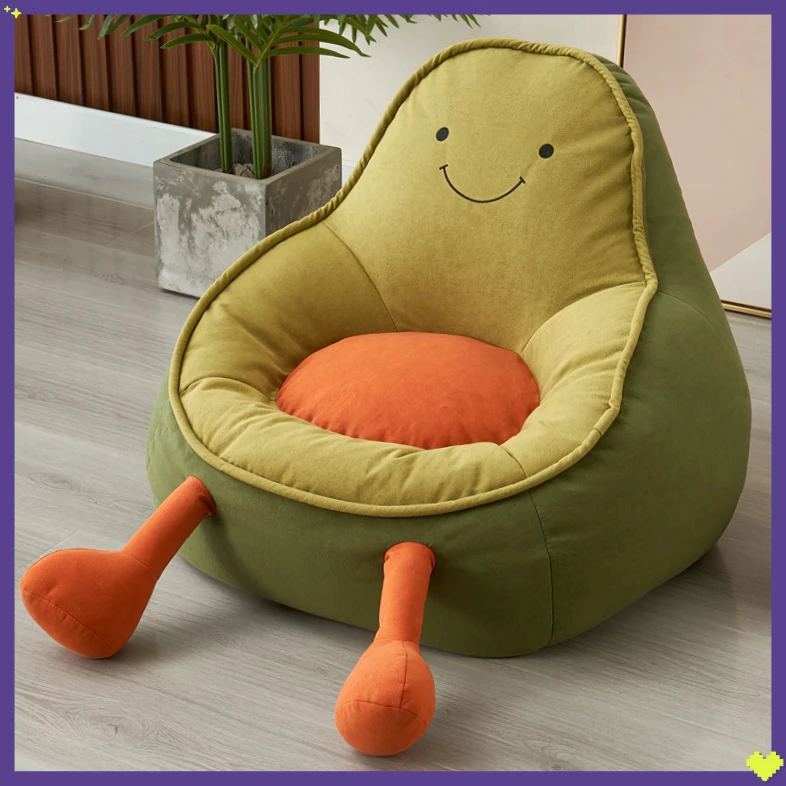 牛油果家用休闲椅阅读SFY9阳台单人座椅可爱沙发卡通儿童宝【陆月】