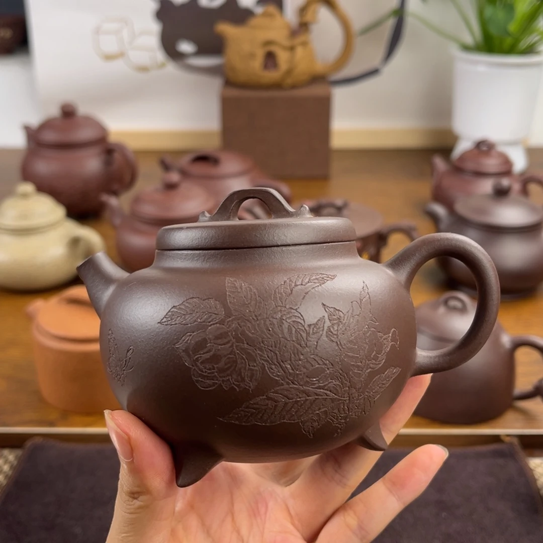 茶壶紫砂手工制作工艺精湛260c