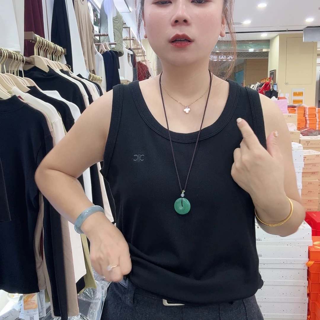 棉2538黑背心一件