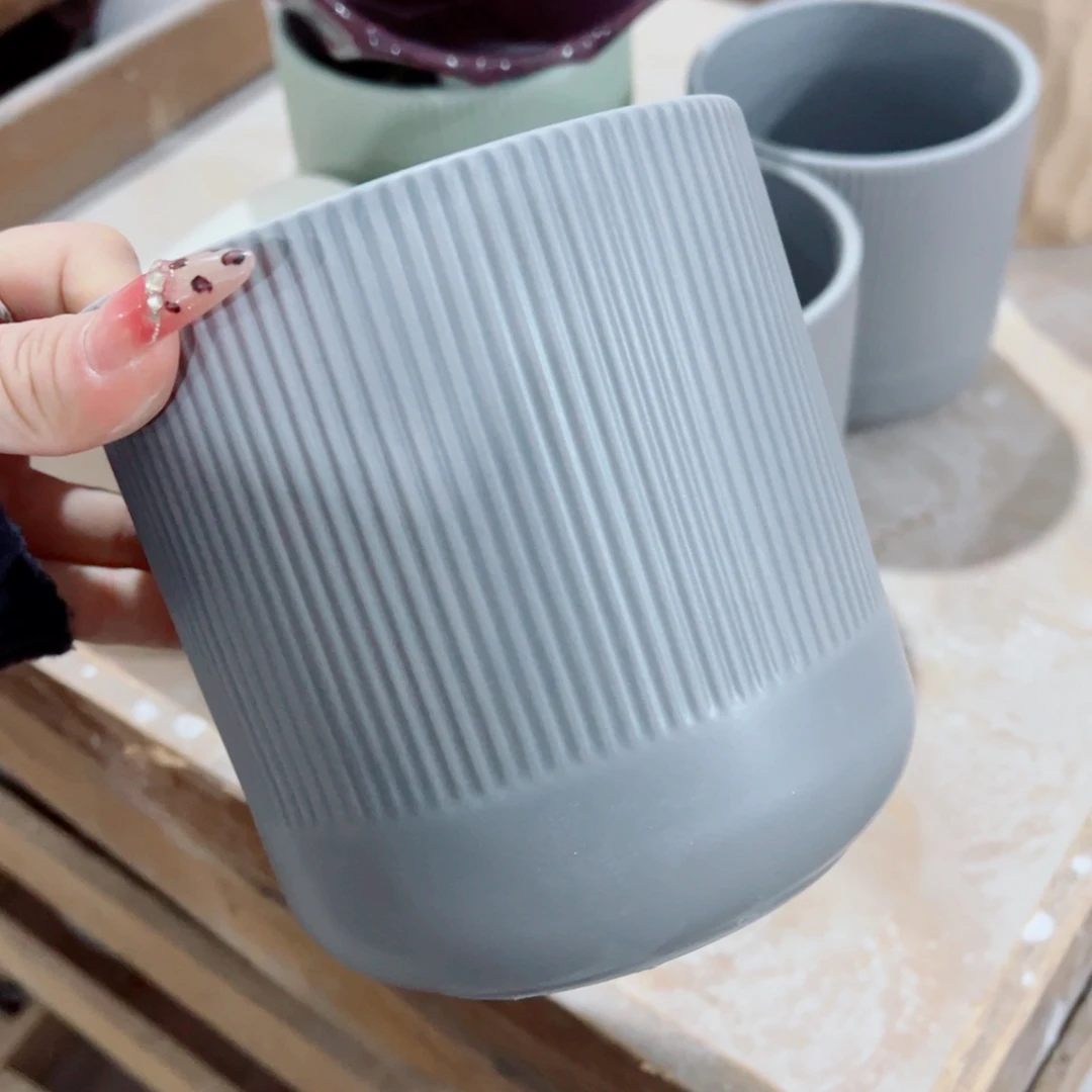 有孔，陶瓷花盆满10米包邮发货