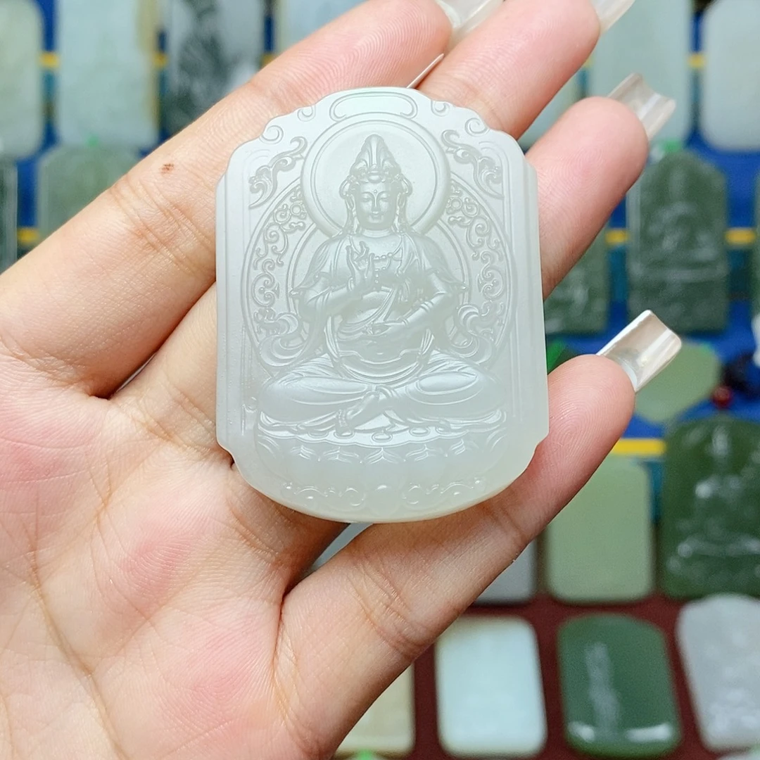 和田玉未镶嵌颈饰